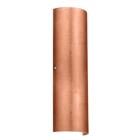 Besa Lighting Torre 22 Wall Sconce, Copper Foil, Satin Nickel Cap Finish, 2x100W Incandescent 8194CF-SN